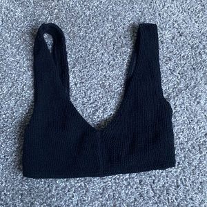 Black bikini top